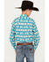 Image #4 - Ariat Boys' Brent Multi Southwestern Print Long Sleeve Button-Down Shirt, Multi, hi-res