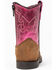 Image #5 - Shyanne Infant Girls' Top Western Boots - Round Toe, Brown/pink, hi-res