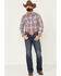 Image #1 - Flag & Anthem Men's Rosburg Plaid Long Sleeve Western Shirt, , hi-res