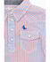 Cody James Infant Boys' Woven Chevron Short Sleeve Western Snap Onesie, White, hi-res