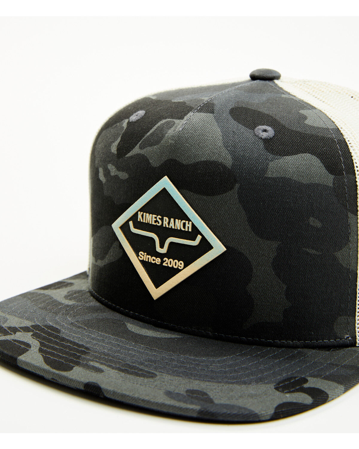 Image #2 - Kimes Ranch Men's Diamond Dogs Camo Mesh Back Ball Cap, Camouflage, hi-res