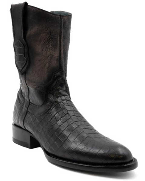 Ferrini Men's Winston Western Boots - Medium Toe , Black, hi-res