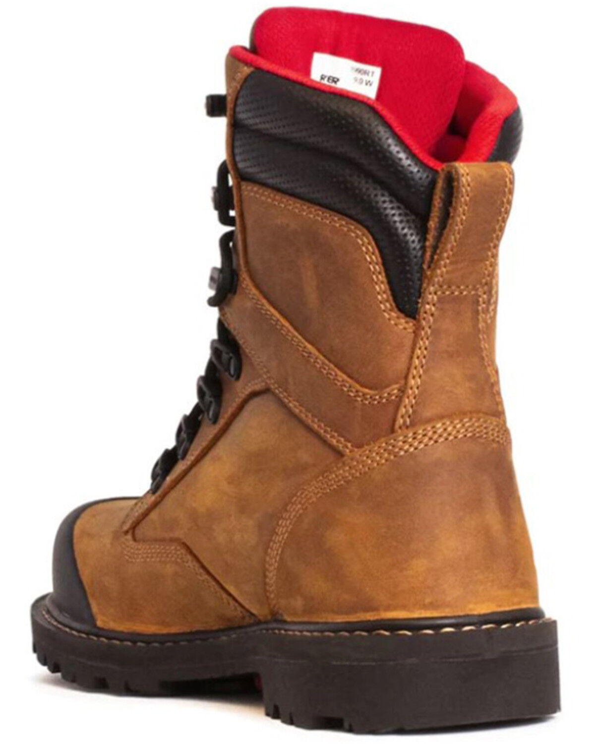 Image #3 - ROYER Men's 8" Revolt Megagrip Pro Work Boots - Carbon Toe, Brown, hi-res