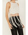 Image #3 - Rock & Roll Denim Women's Sleeveless Boot Stitch Fringe Tank , Natural, hi-res