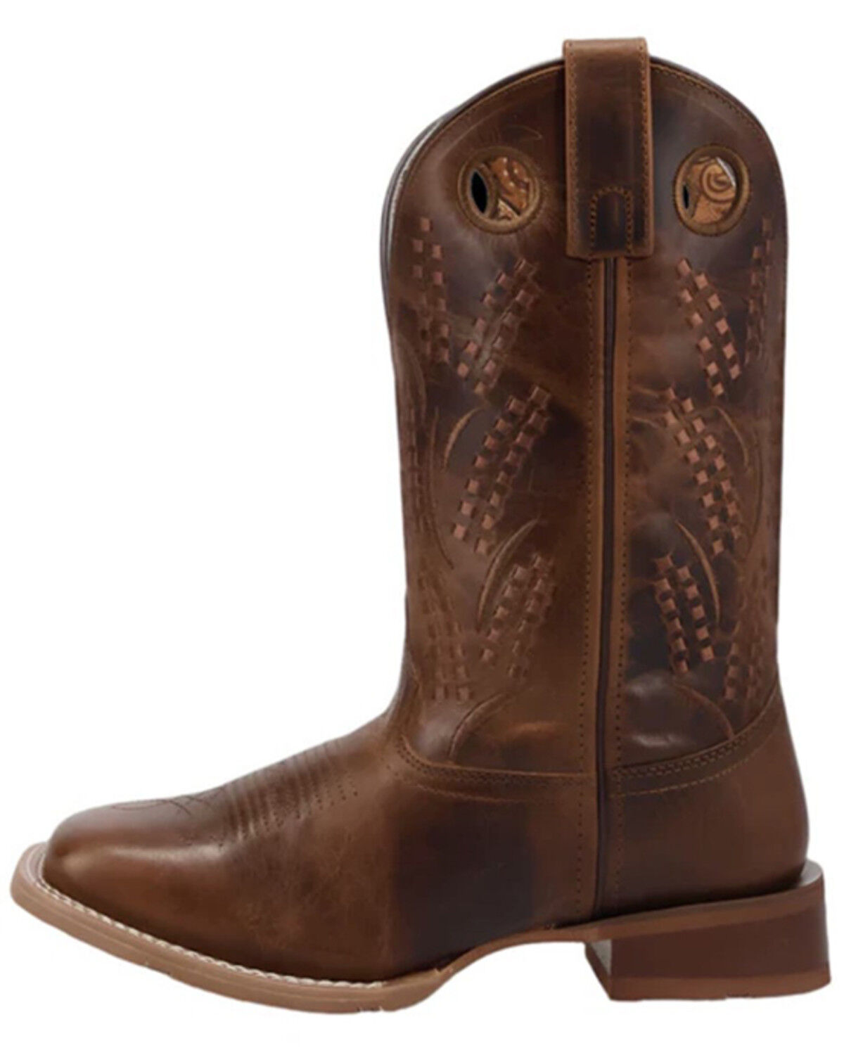 Image #3 - Laredo Women's Dream Weaver Western Boots - Broad Square Toe, Brown, hi-res