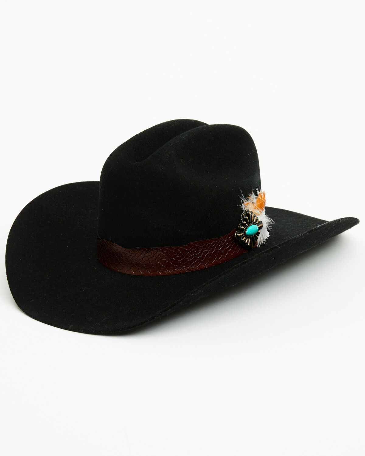 Image #1 - Charlie 1 Horse X Lainey Wilson Women's Saddle Up Felt Cowboy Hat, Black, hi-res