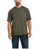 Image #1 - Ariat Men's Heather Sage Rebar Workman Reflective Flag Graphic Short Sleeve Work Pocket T-Shirt, Sage, hi-res