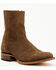 Image #1 - Moonshine Spirit Men's 8" Pancho Roughout Zipper Western Boots - Round Toe, Brown, hi-res