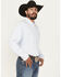 Image #2 - Ariat Men's VenTek Outbound Solid Long Sleeve Button-Down Western Shirt - Tall, Light Blue, hi-res