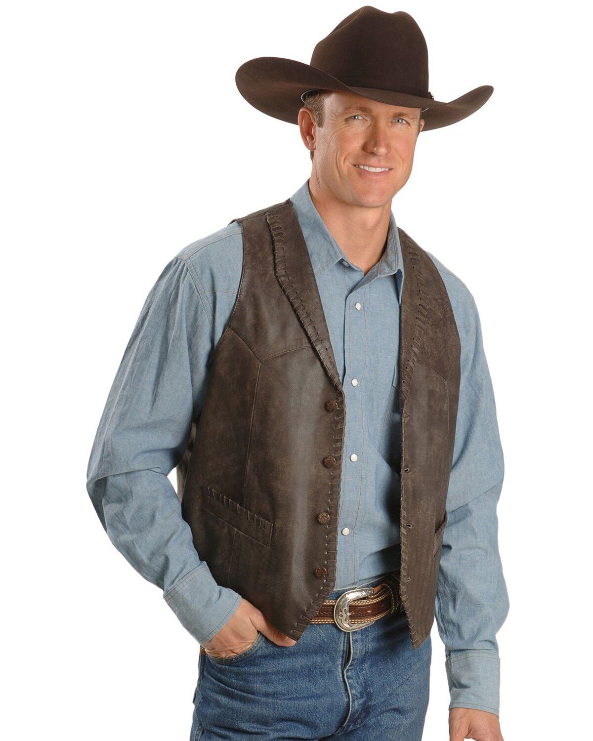 Scully Rawlins (5324 Vegan Leather) – Men's  Vest main image 1