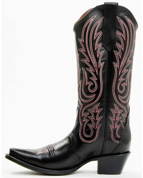Image #3 - Circle G Women's Western Boots - Snip Toe, Black, hi-res