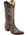 Circle G Women's Crackle Embroidered Western Boots - Snip Toe, , hi-res