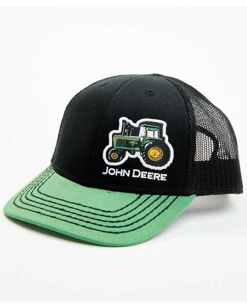 Image #1 - John Deere Boys' Logo Mesh Back Ball Cap , Green, hi-res