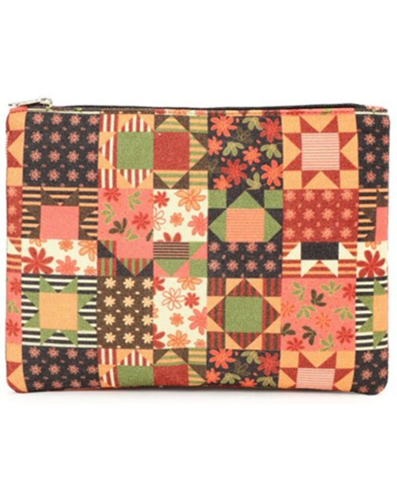 Prime Time Women's Pink Patchwork Pouch Bag, Pink, hi-res