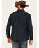 Image #4 - Moonshine Spirit Men's Record Deal Striped Long Sleeve Snap Western Shirt, Navy, hi-res