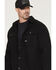 Image #2 - Ariat Men's Rebar Canvas Long Sleeve Snap Shirt Jacket, Black, hi-res