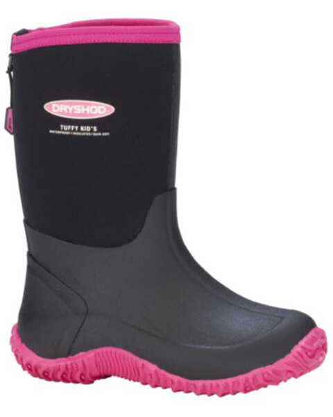 Image #1 - Dryshod Girls' Tuffy Sport Boots - Soft Toe, Black, hi-res