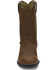 Image #7 - Justin Men's Basics Roper Western Boots - Medium Toe, Bay Apache, hi-res