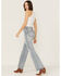 Image #3 - Daze Women's Far Out High Rise Wide Leg Jeans, Light Blue, hi-res