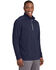 Image #3 - Sport Tek Men's Navy Sport Wick Textured 1/4 Zip Pullover Work Sweatshirt , , hi-res