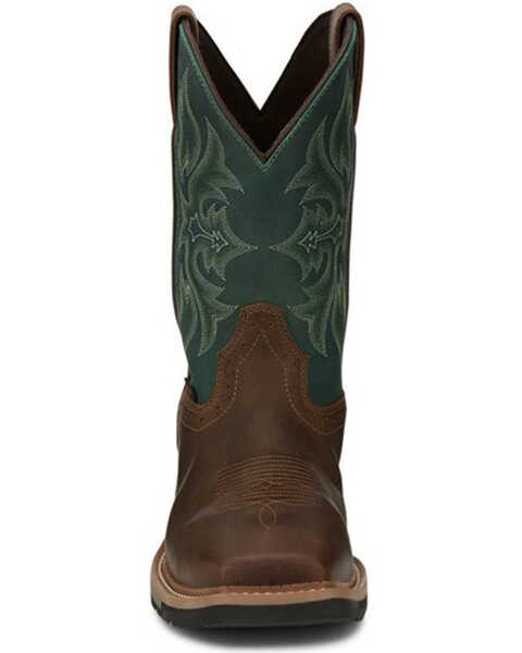 Image #4 - Justin Men's Bolt Western Work Boots - Composite Toe, Tan, hi-res