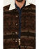 Image #3 - Wrangler Men's Southwestern Print Sherpa Lined Jacket, Brown, hi-res