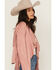 Image #2 - Shyanne Women's Cascade Front Fringe Faux Suede Fringe Jacket, Mauve, hi-res