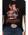 Image #3 - Wrangler Men's Neon Cowboy Short Sleeve Graphic T-Shirt, Black, hi-res