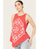Image #2 - Wrangler Women's Bandana Tank Top, Red, hi-res