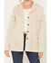 Image #3 - Shyanne Women's Solid Fringe Button-Down Sweater, Oatmeal, hi-res