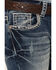 Image #4 - Shyanne Girls' Medium Wash Double Horseshoe Pocket Bootcut Stretch Denim Jeans, Medium Wash, hi-res
