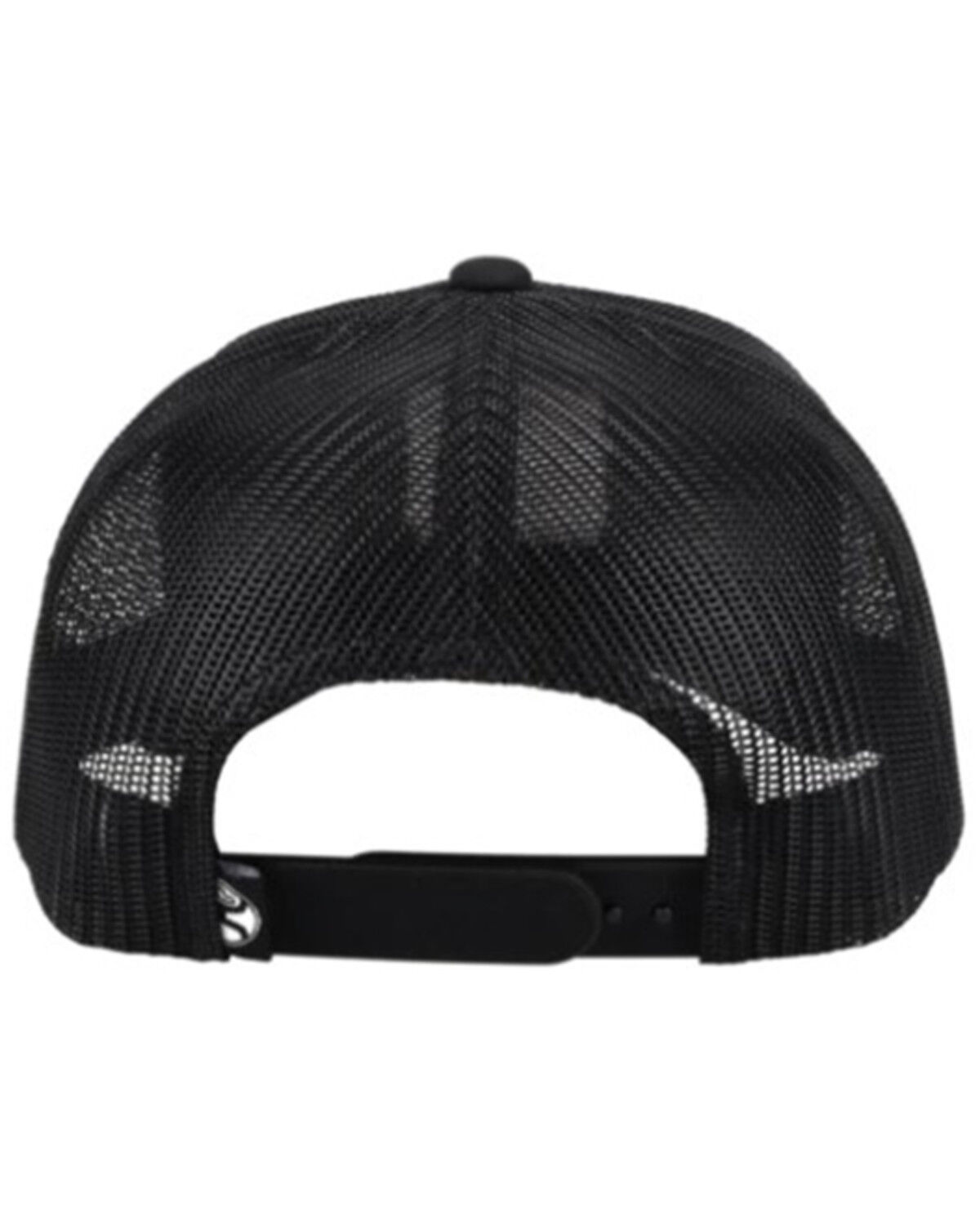 Image #2 - Hooey Men's Bronx Rubber Patch Trucker Cap, Black, hi-res