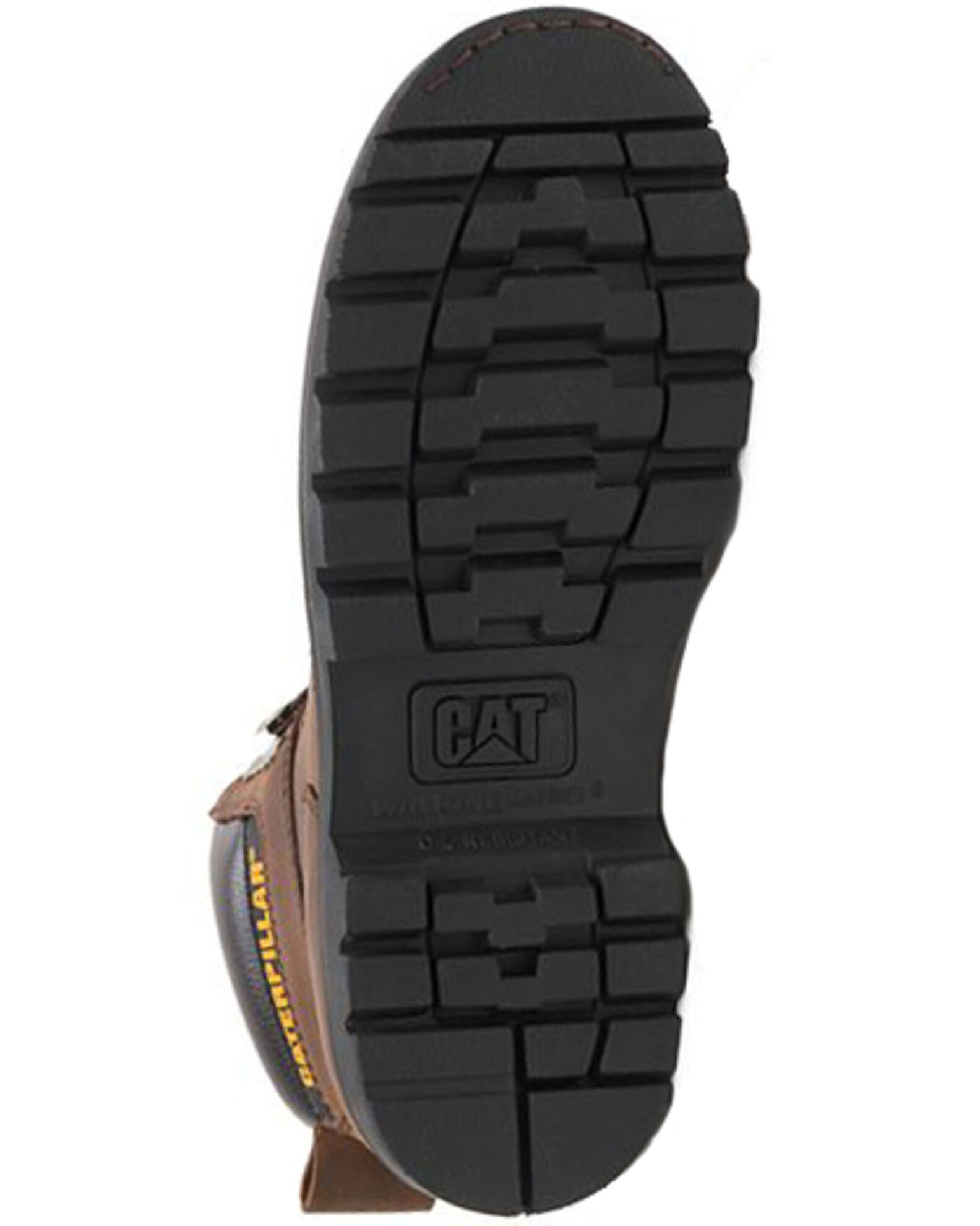 Image #6 - CAT Men's 6" Second Shift Lace-Up Work Boots - Round Toe, Dark Brown, hi-res