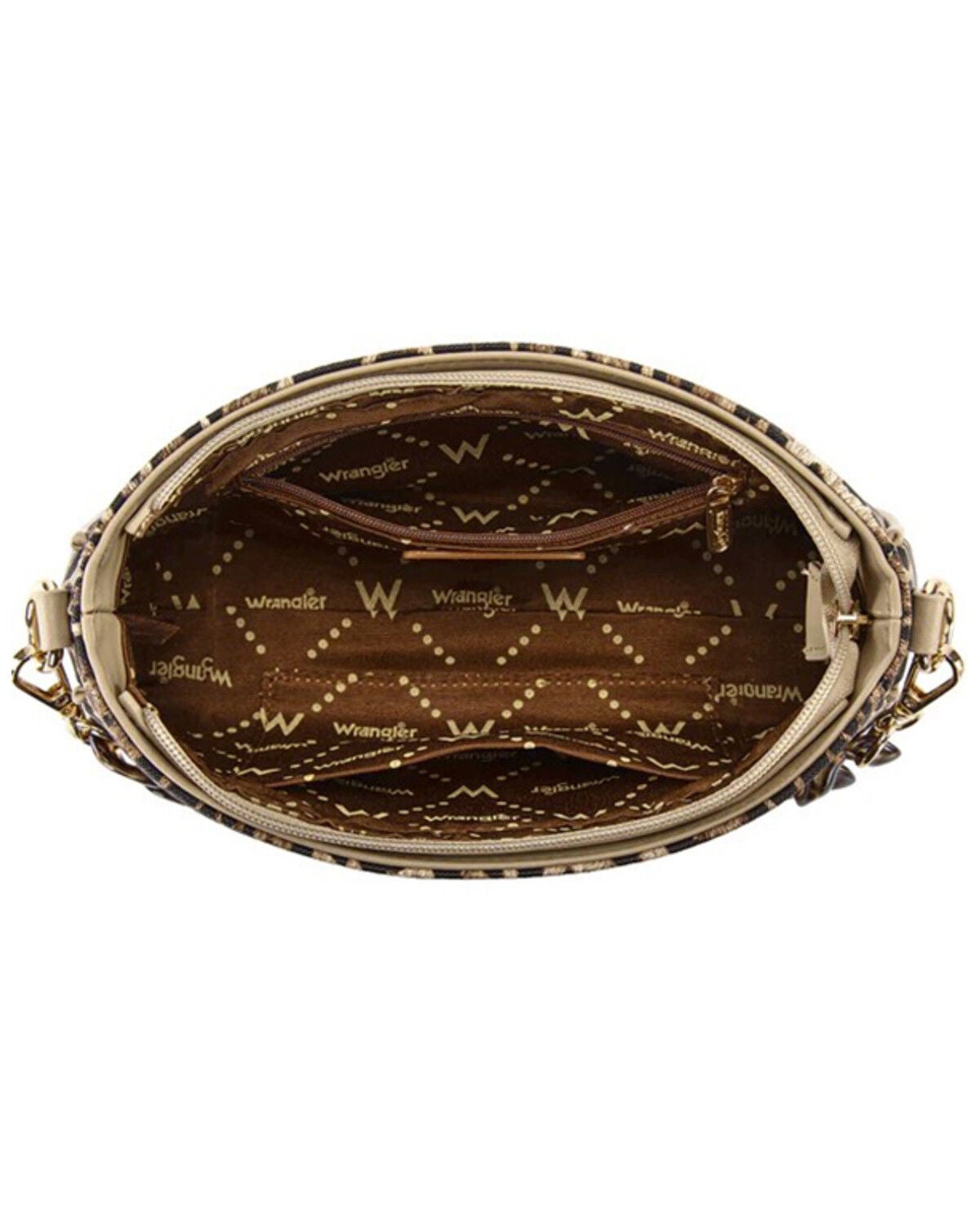 Image #3 - Wrangler Women's Leopard Print Chain Detail Shoulder Bag, Leopard, hi-res