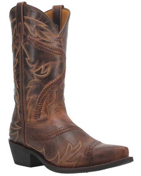 Image #1 - Laredo Men's Jag Western Boots - Snip Toe, Distressed Brown, hi-res