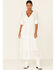 Image #1 - Flying Tomato Women's White Ruffle Tiered Maxi Dress, , hi-res