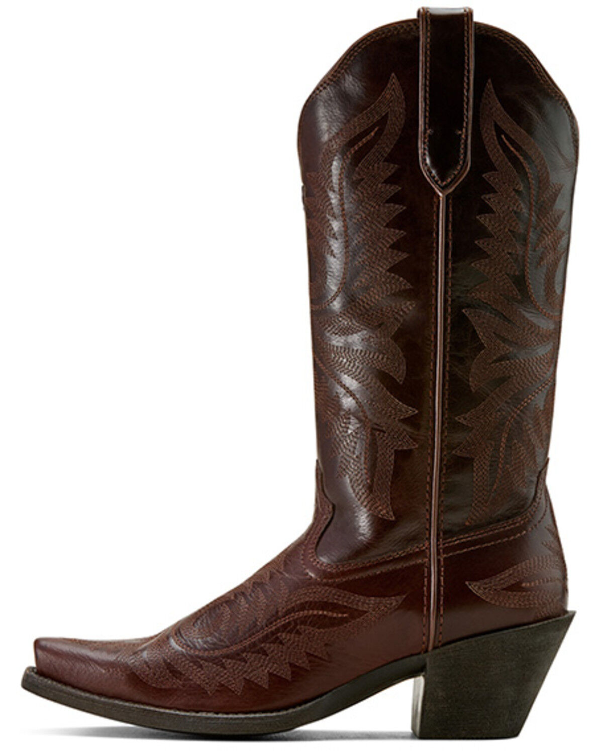 Image #2 - Ariat Women's Round Up Collins Western Boots - Snip Toe, Mahogany, hi-res