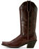 Image #2 - Ariat Women's Round Up Collins Western Boots - Snip Toe, Mahogany, hi-res