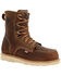 Georgia Boot Men's 8" Waterproof Wedge USA Lace-Up Boots - Moc Toe, Brown, hi-res