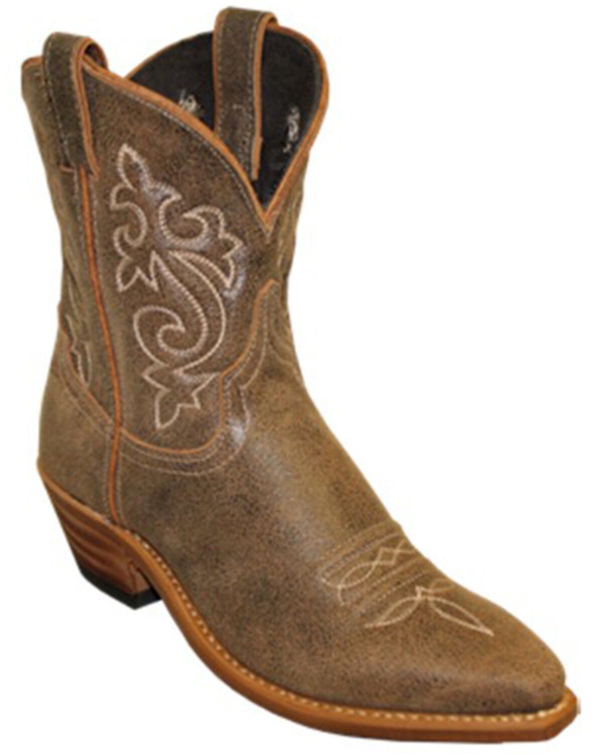 Abilene Women's Western Booties - Snip Toe, Brown, hi-res