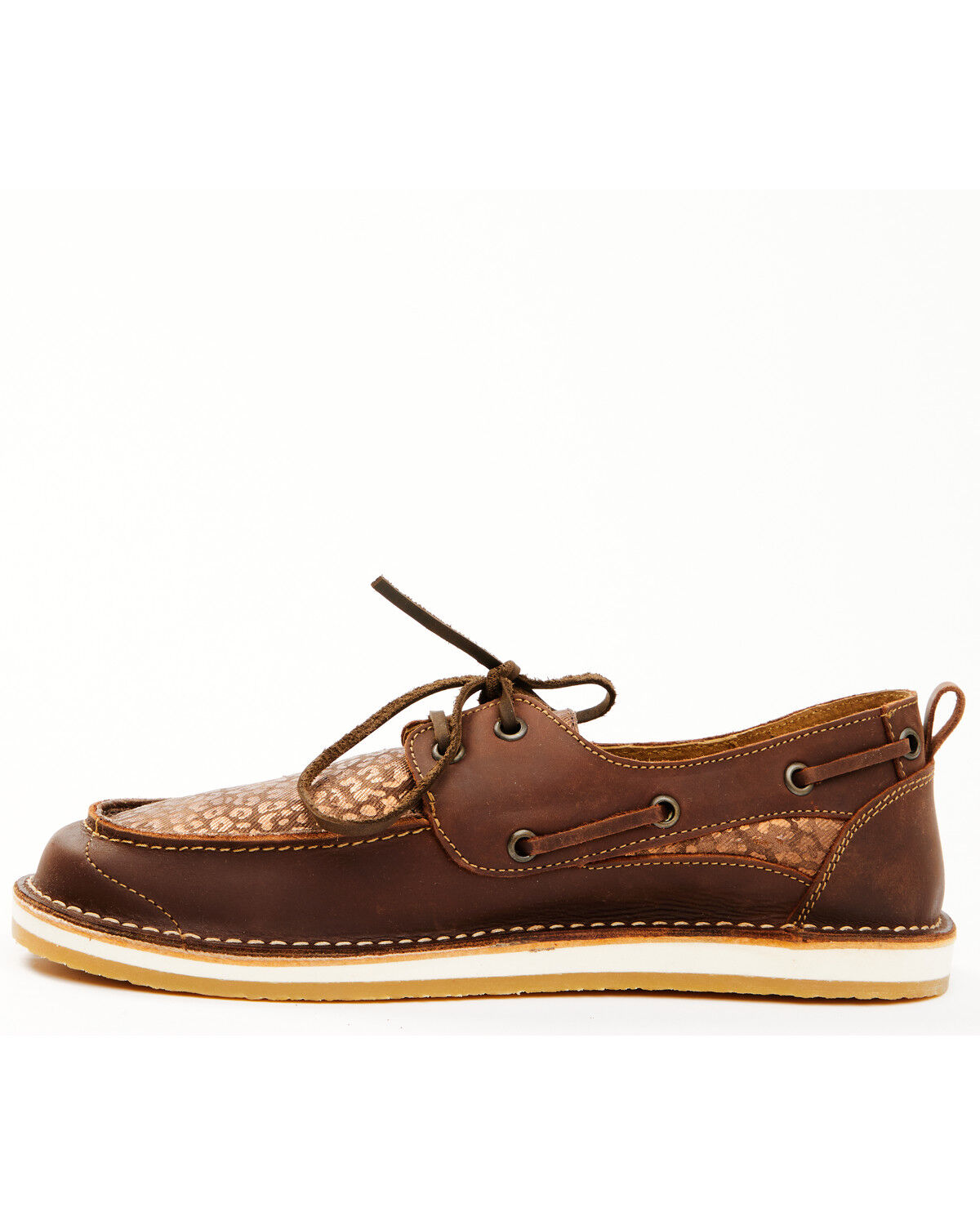 Image #3 - RANK 45® Women's Remi Metallic Cheetah Print Slip-On Casual Shoes - Moc Toe, Brown, hi-res