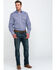 Resistol Men's Suffolk Geo Print Long Sleeve Western Shirt , Purple, hi-res