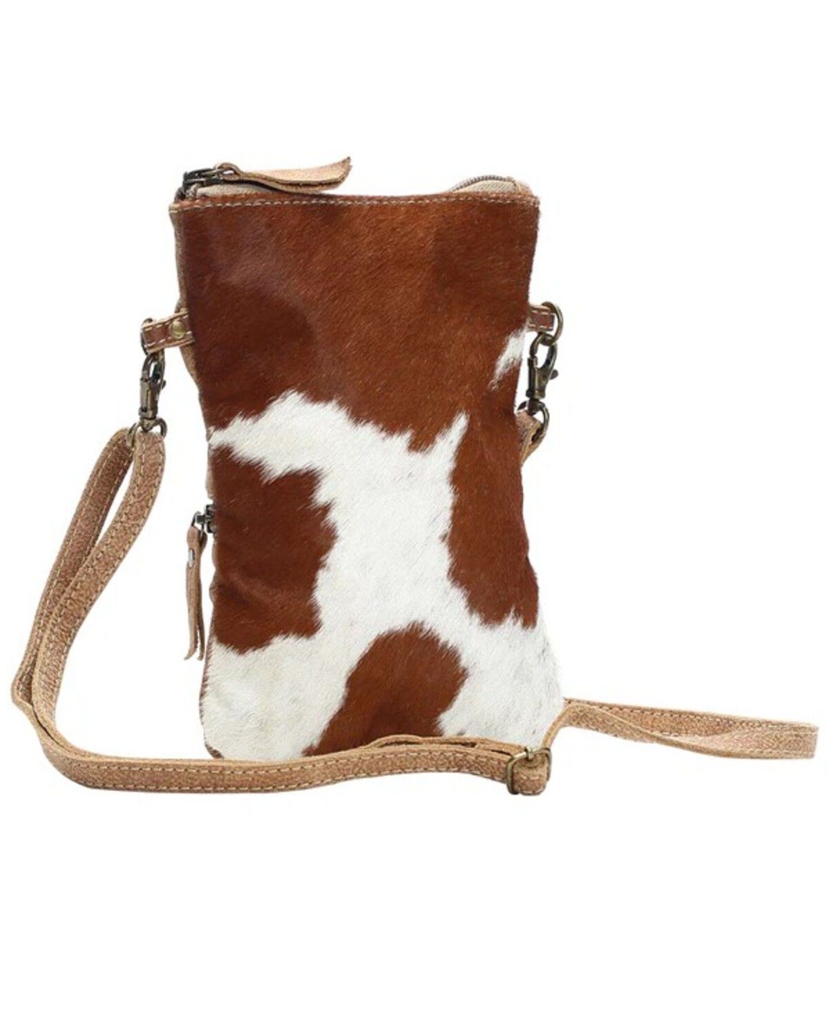 Image #3 - Myra Bag Women's Cowhide Crossbody Bag, Brown, hi-res
