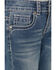 Image #2 - Shyanne Girls' Zig Zag Vertical Pocket Stretch Bootcut Jeans - Big, Blue, hi-res