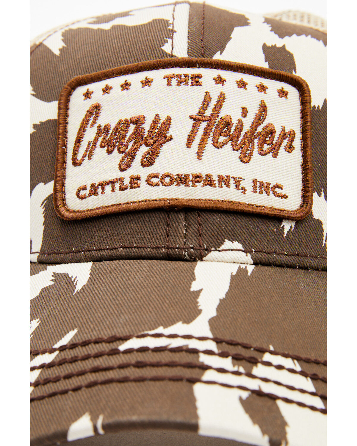 Image #2 - Idyllwind Women's Crazy Heifer Cow Print Baseball Cap, Brown, hi-res