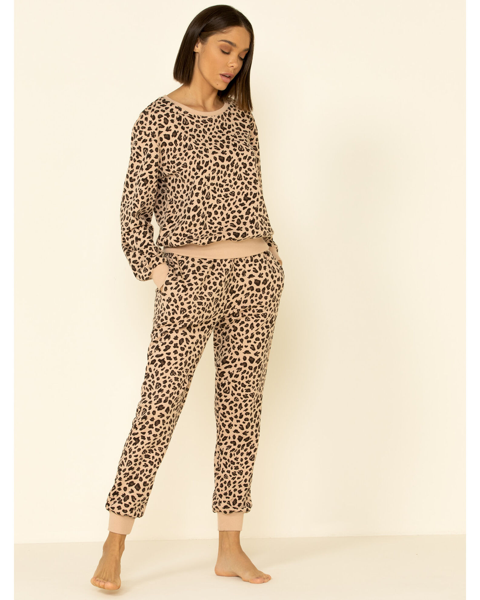 Image #1 - Velvet Heart Women's Leopard Jogger Pants, Multi, hi-res