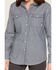 Image #3 - Ariat Women's FR Ruth Striped Long Sleeve Snap Work Shirt, Blue/white, hi-res