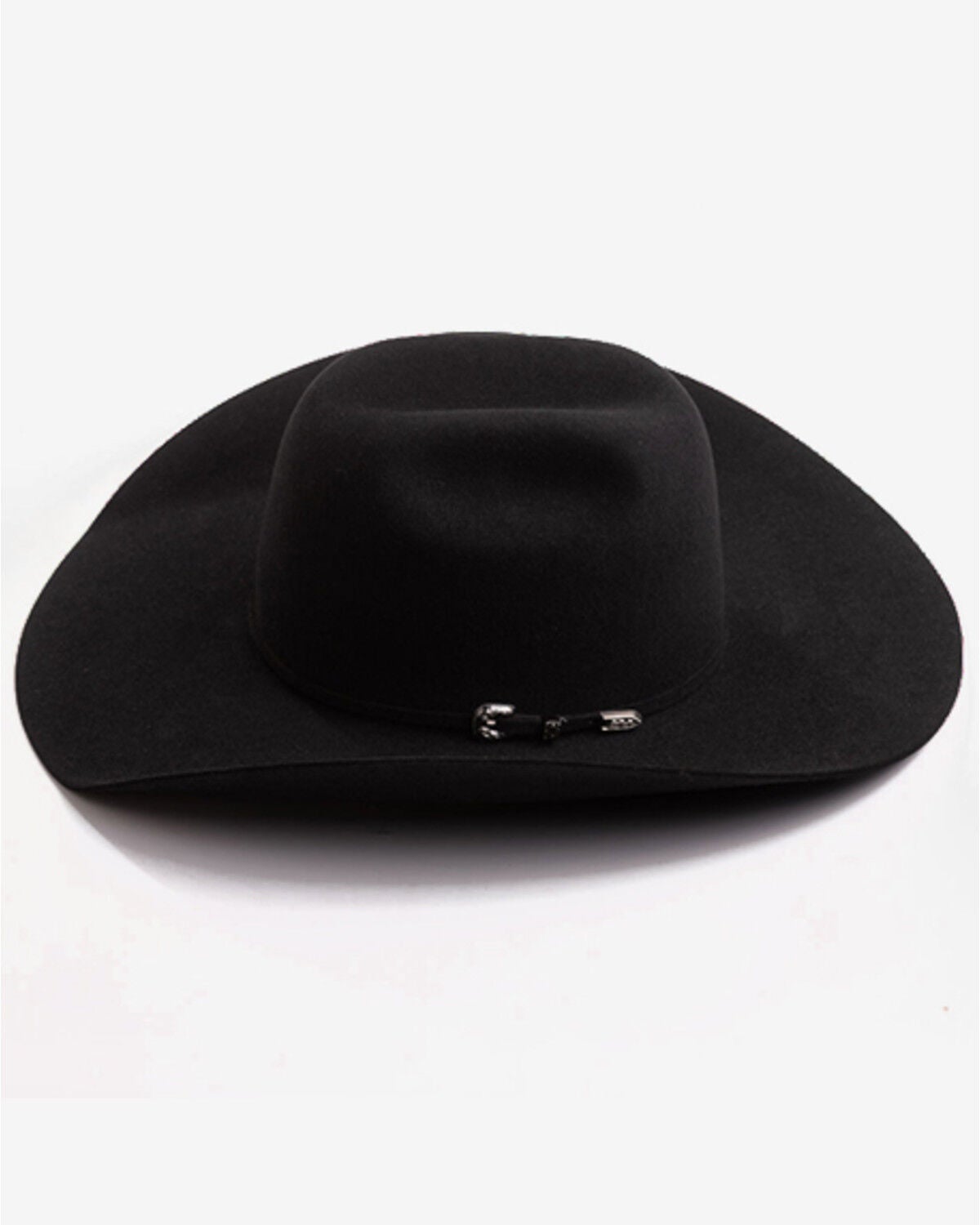 Image #2 - Larry Mahan Genoa 6X Felt Cowboy Hat, Black, hi-res