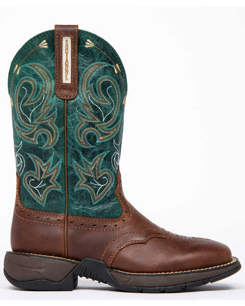 Image #2 - Shyanne Women's Xero Gravity Lite Turquoise Western Boots - Wide Square Toe, , hi-res
