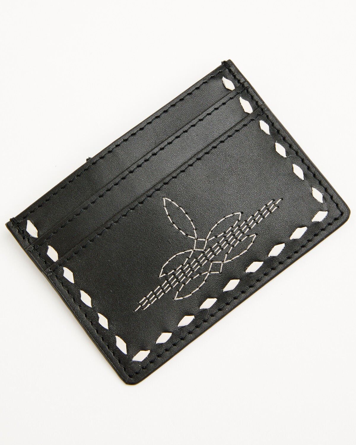 Shyanne Women's Lacie Boot Stitch Credit Card Wallet, Black, hi-res